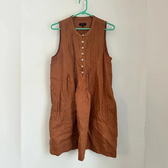 Quince 100% European Linen Sleeveless Swing Dress • M - Picture 2 of 7